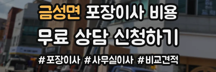 금성면 포장이사 비용