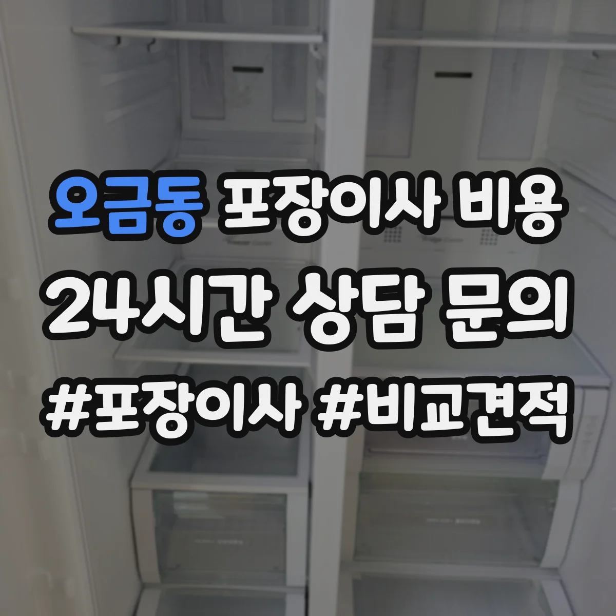 오금동 포장이사 비용