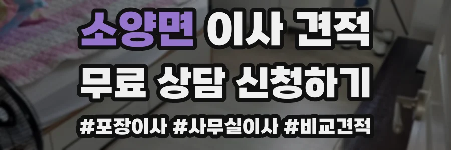 소양면 이사 견적