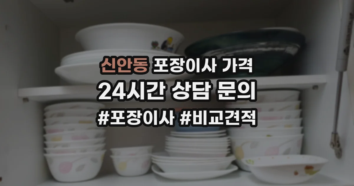 신안동 포장이사 가격