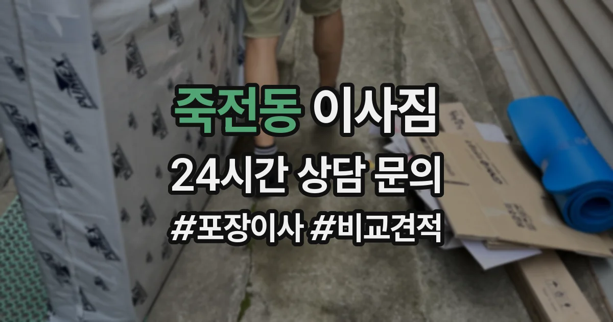 죽전동 이사짐