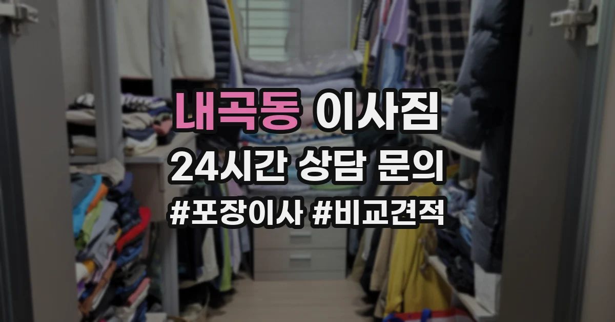내곡동 이사짐