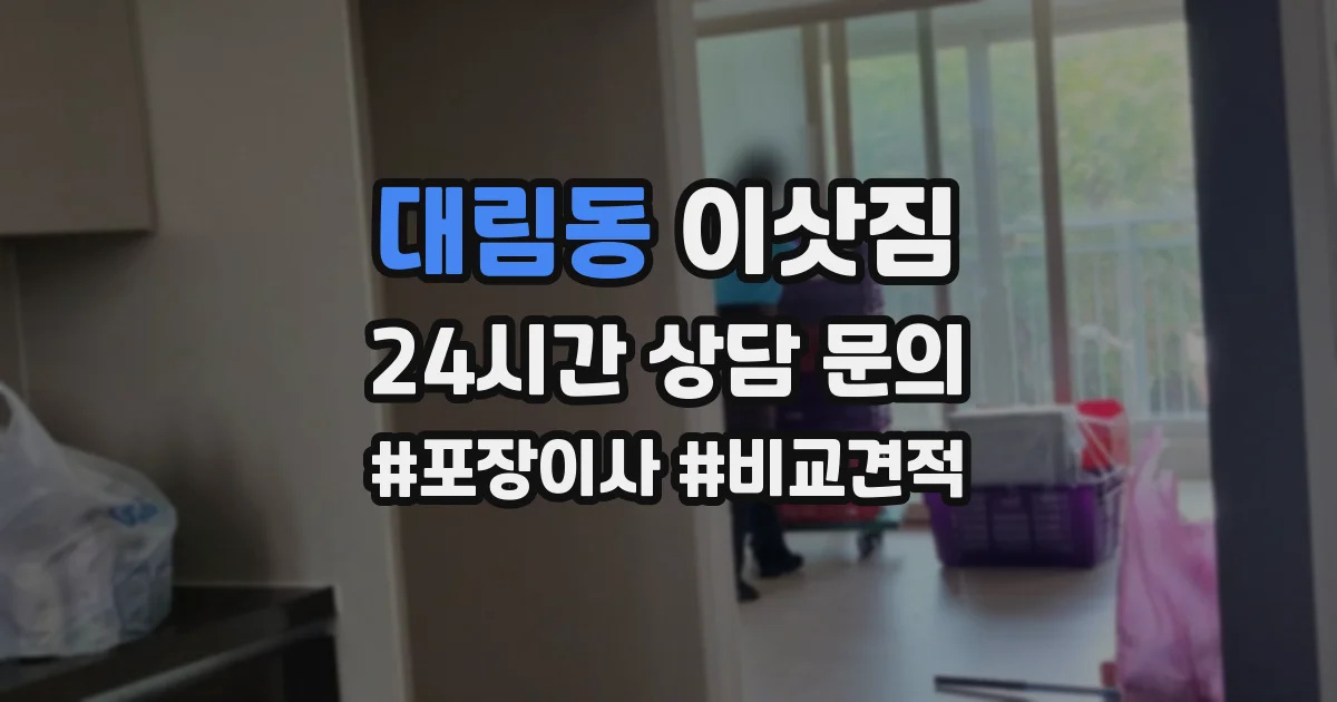 대림동 이삿짐