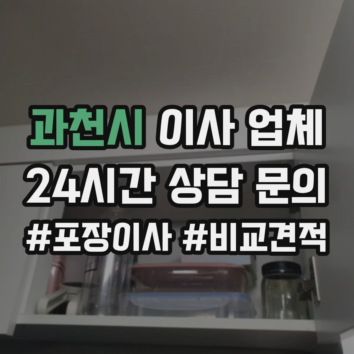 과천시 이사 업체