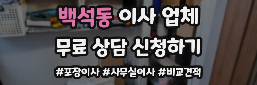 백석동 이사 업체