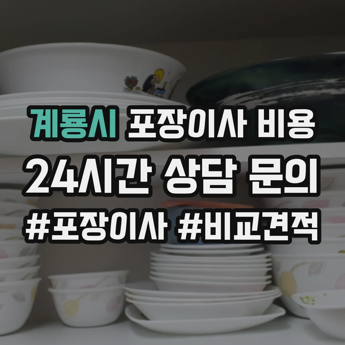 계룡시 포장이사 비용