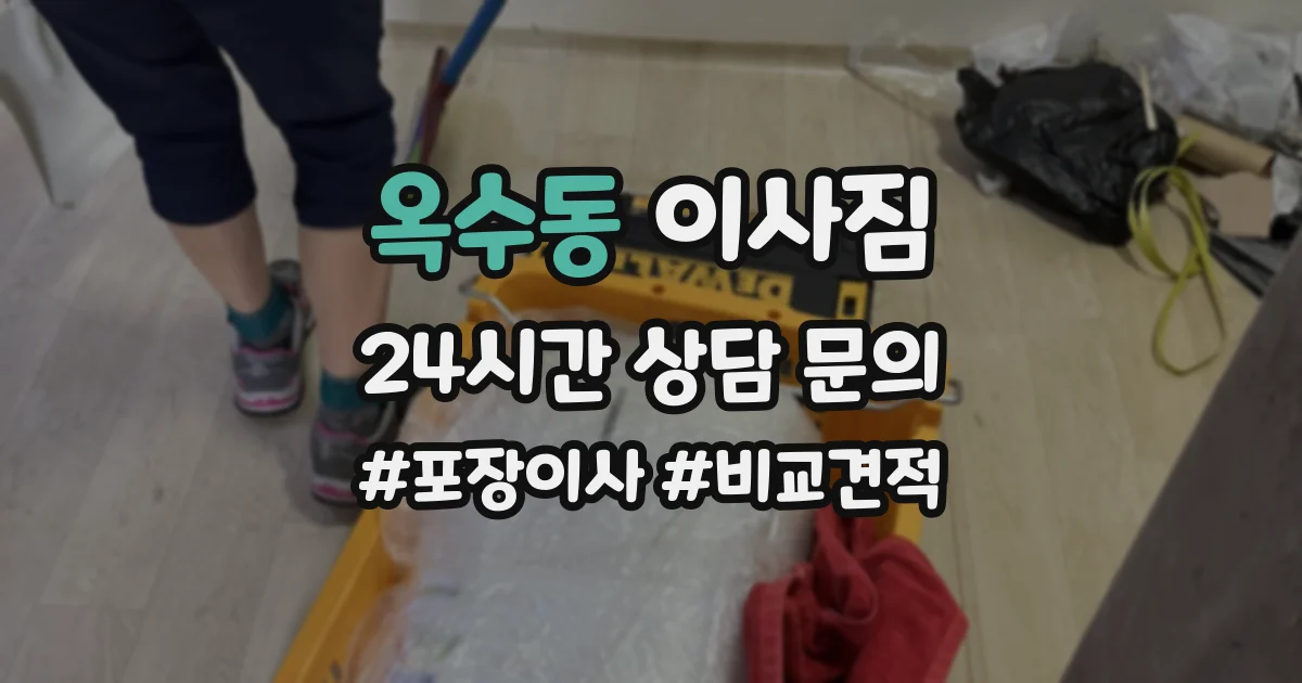 옥수동 이사짐