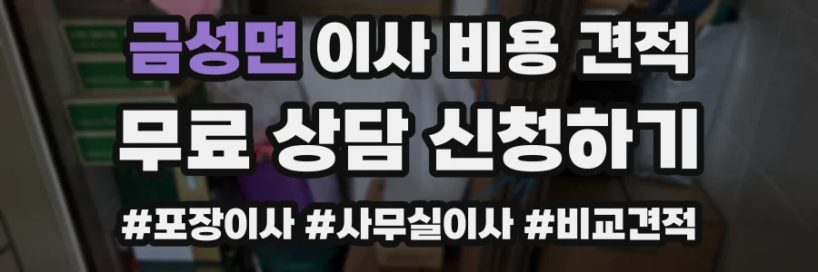 금성면 이사 비용 견적