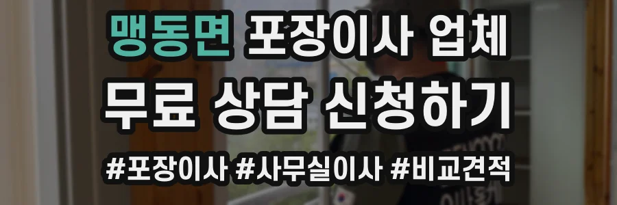 맹동면 포장이사 업체