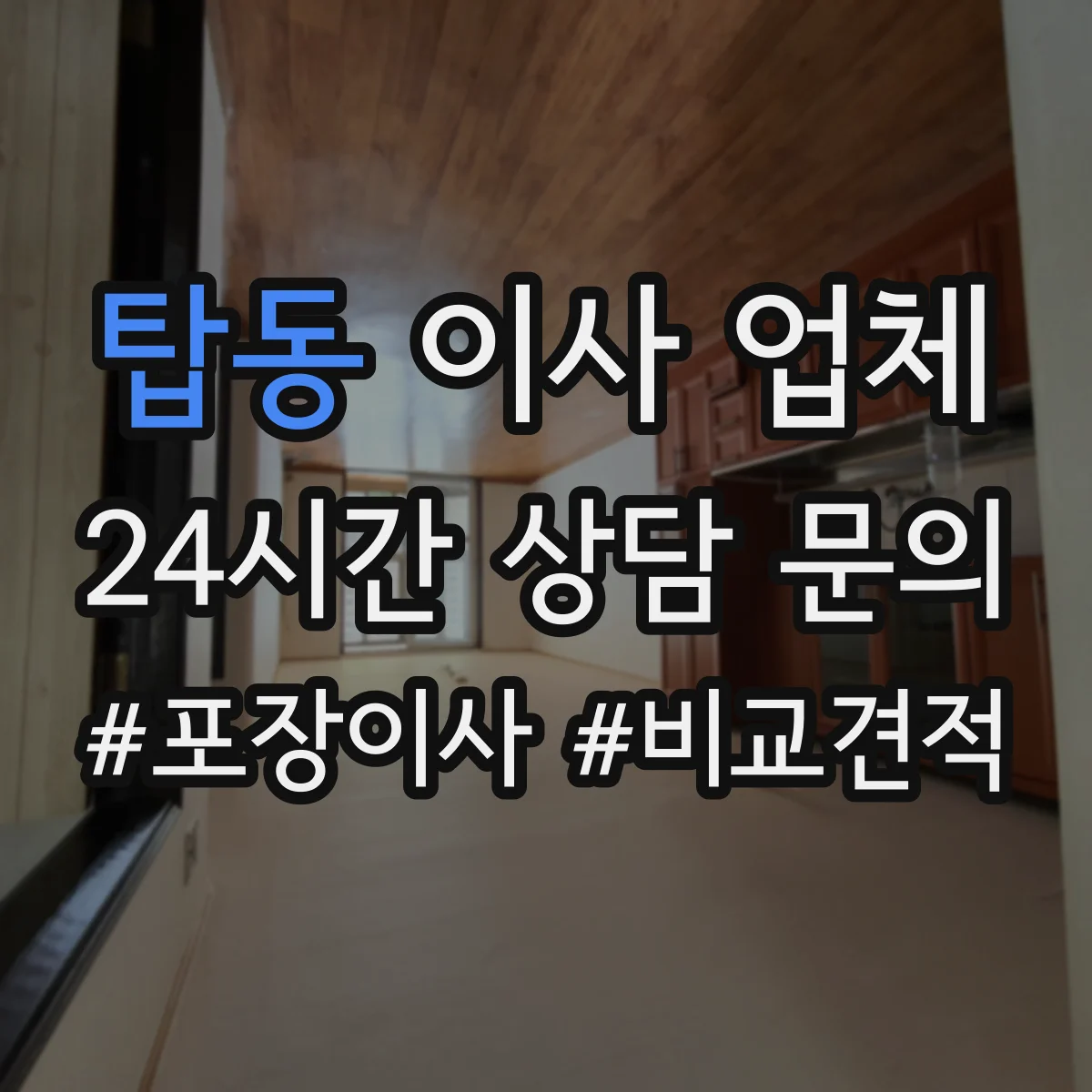 탑동 이사 업체