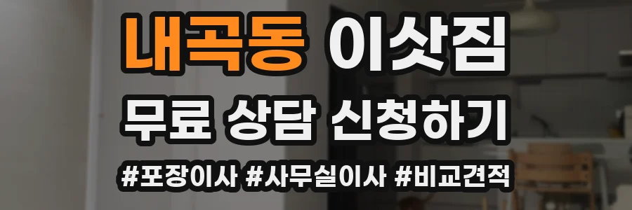 내곡동 이삿짐