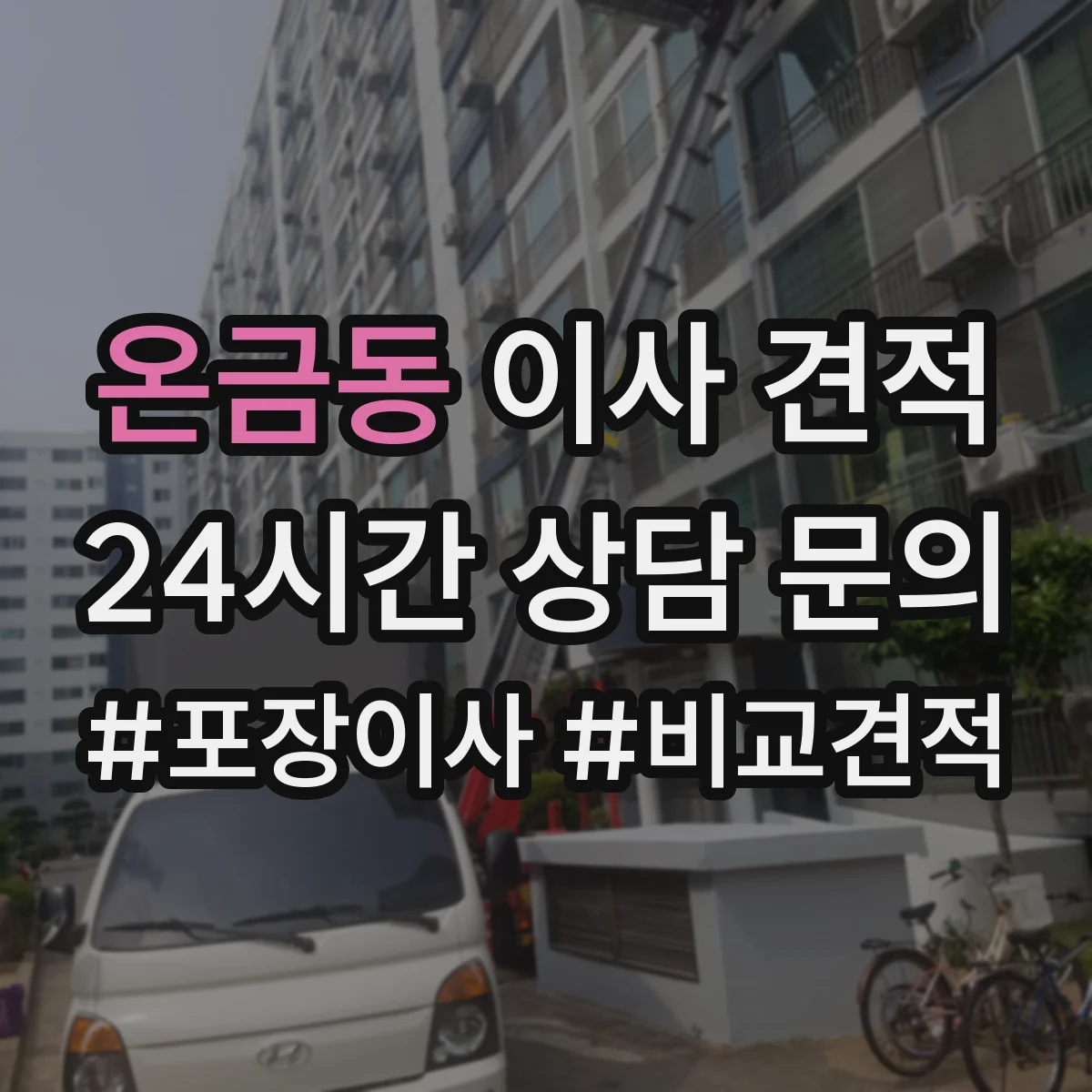 온금동 이사 견적
