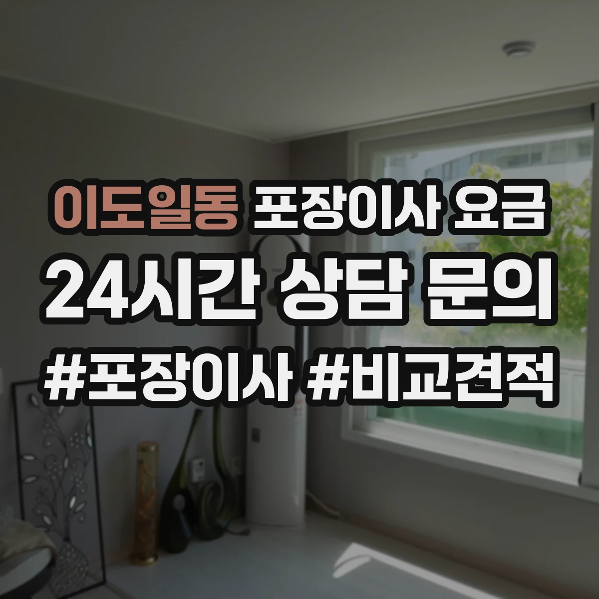 이도일동 포장이사 요금