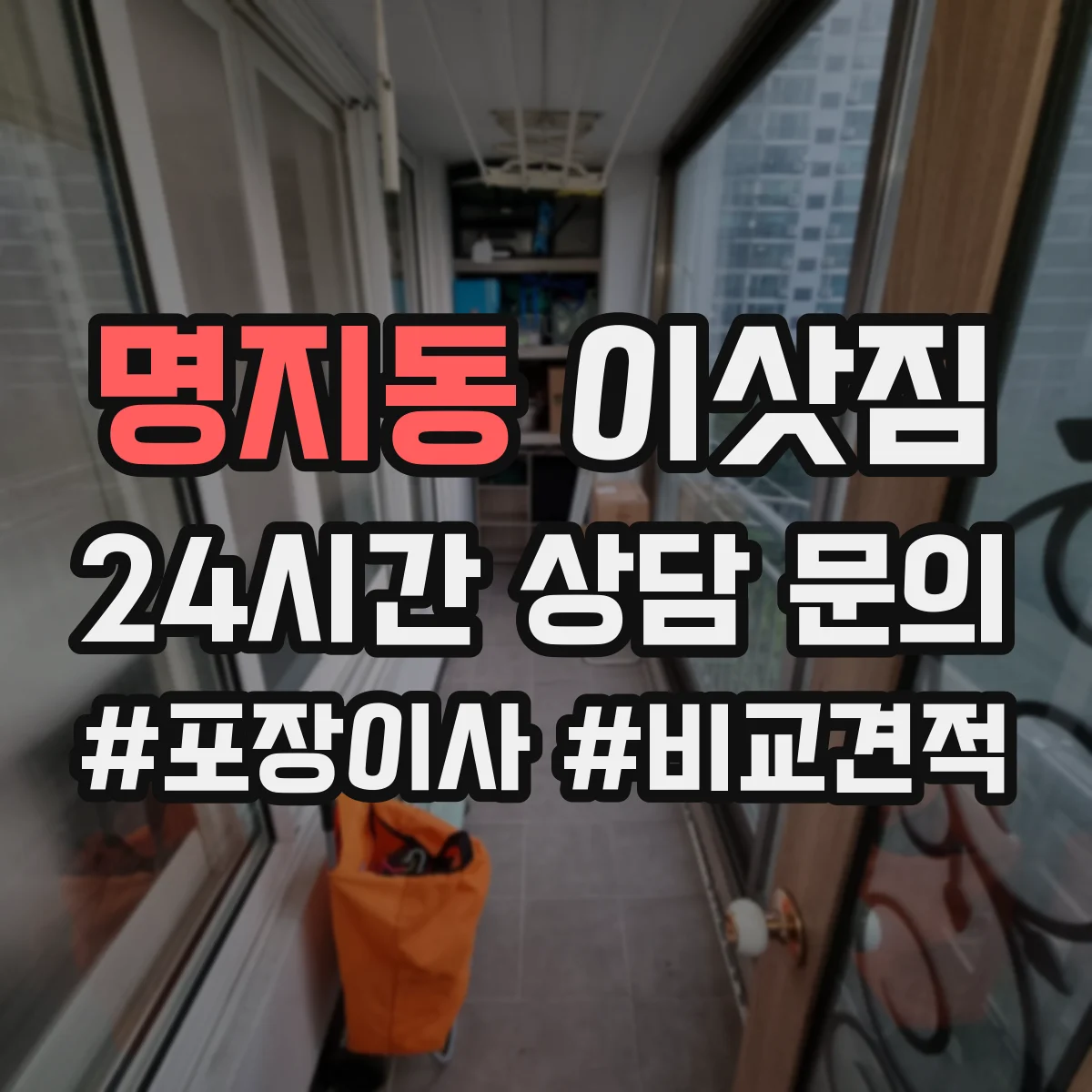 명지동 이삿짐