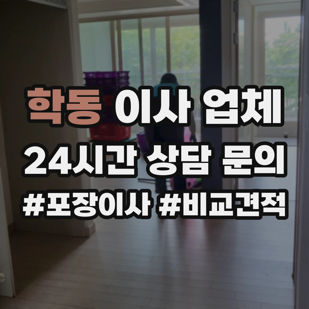학동 이사 업체