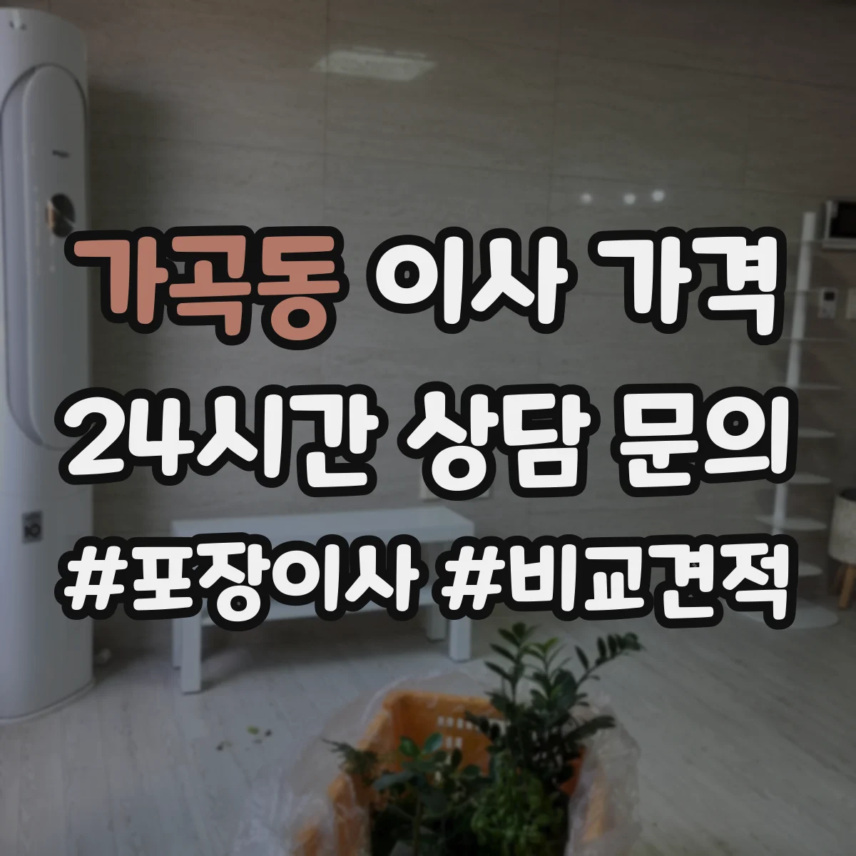 가곡동 이사 가격