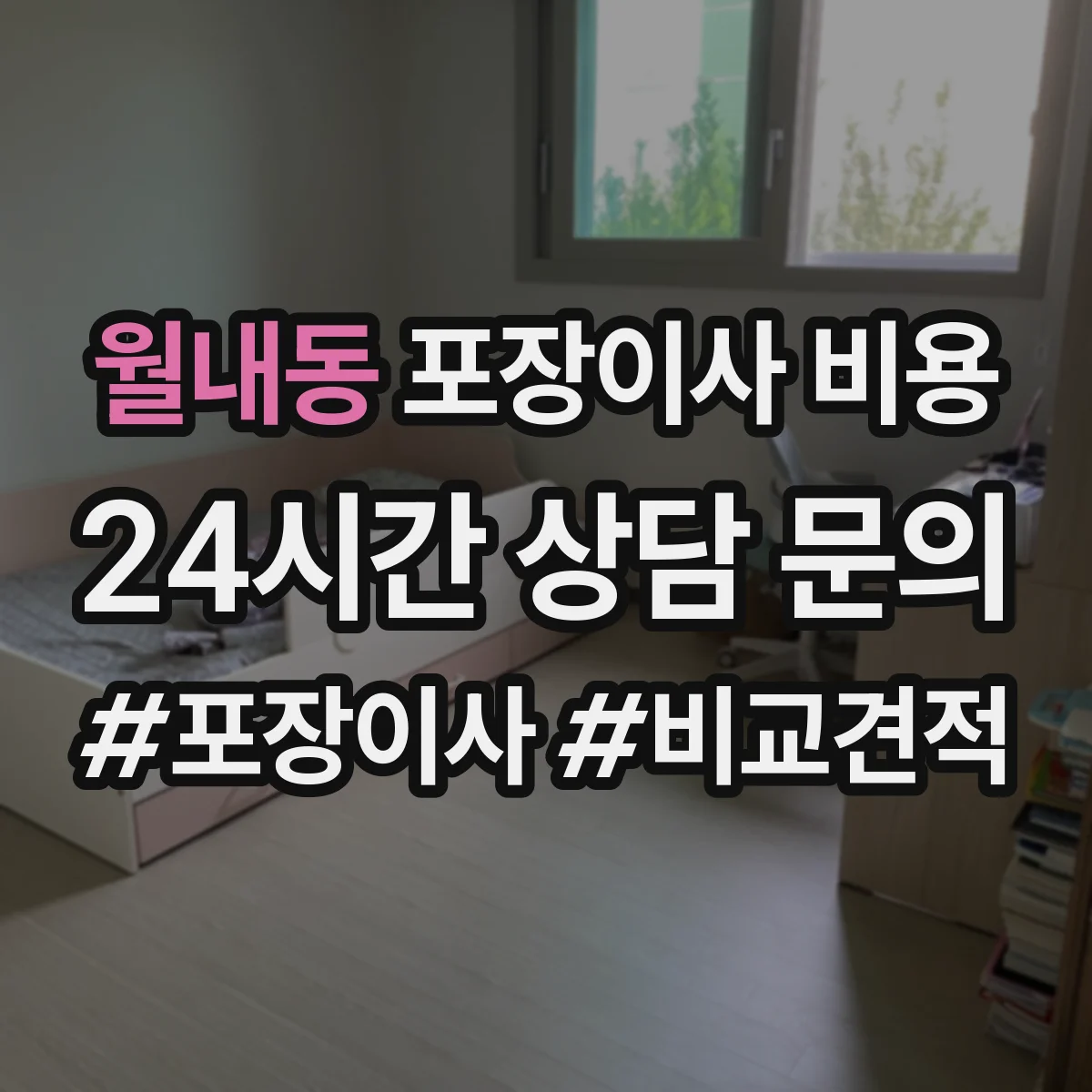 월내동 포장이사 비용