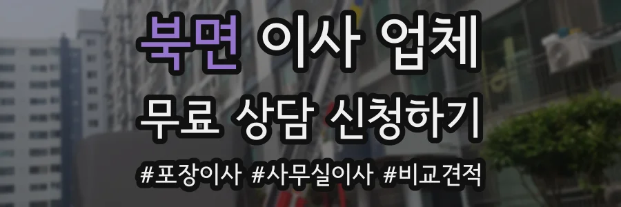 북면 이사 업체