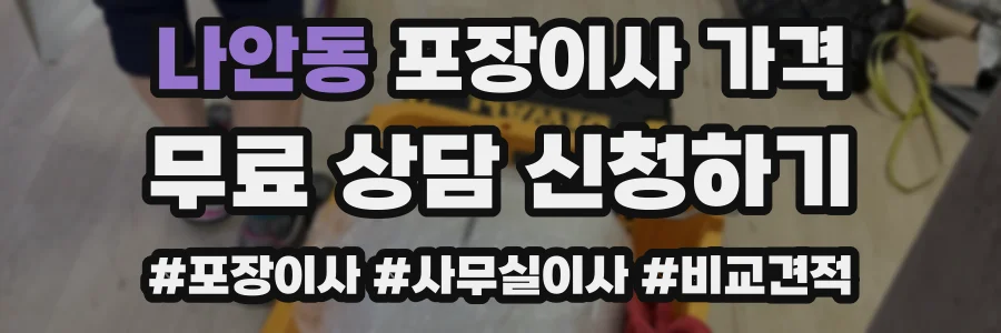나안동 포장이사 가격