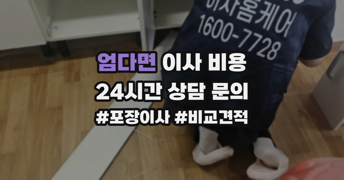 엄다면 이사 비용