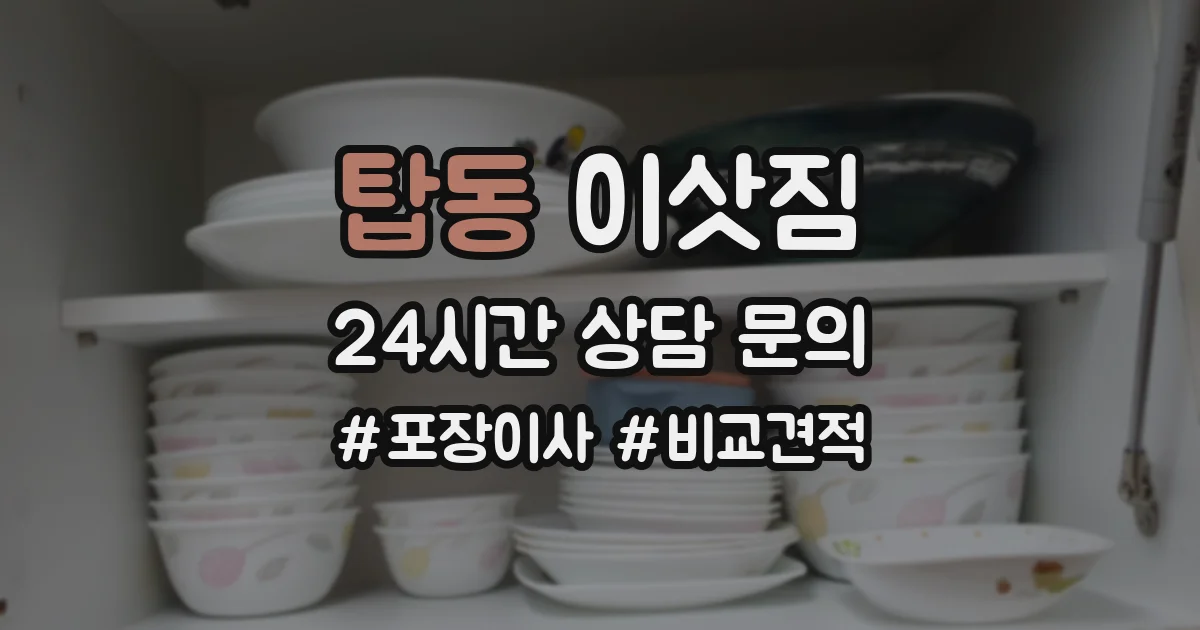 탑동 이삿짐