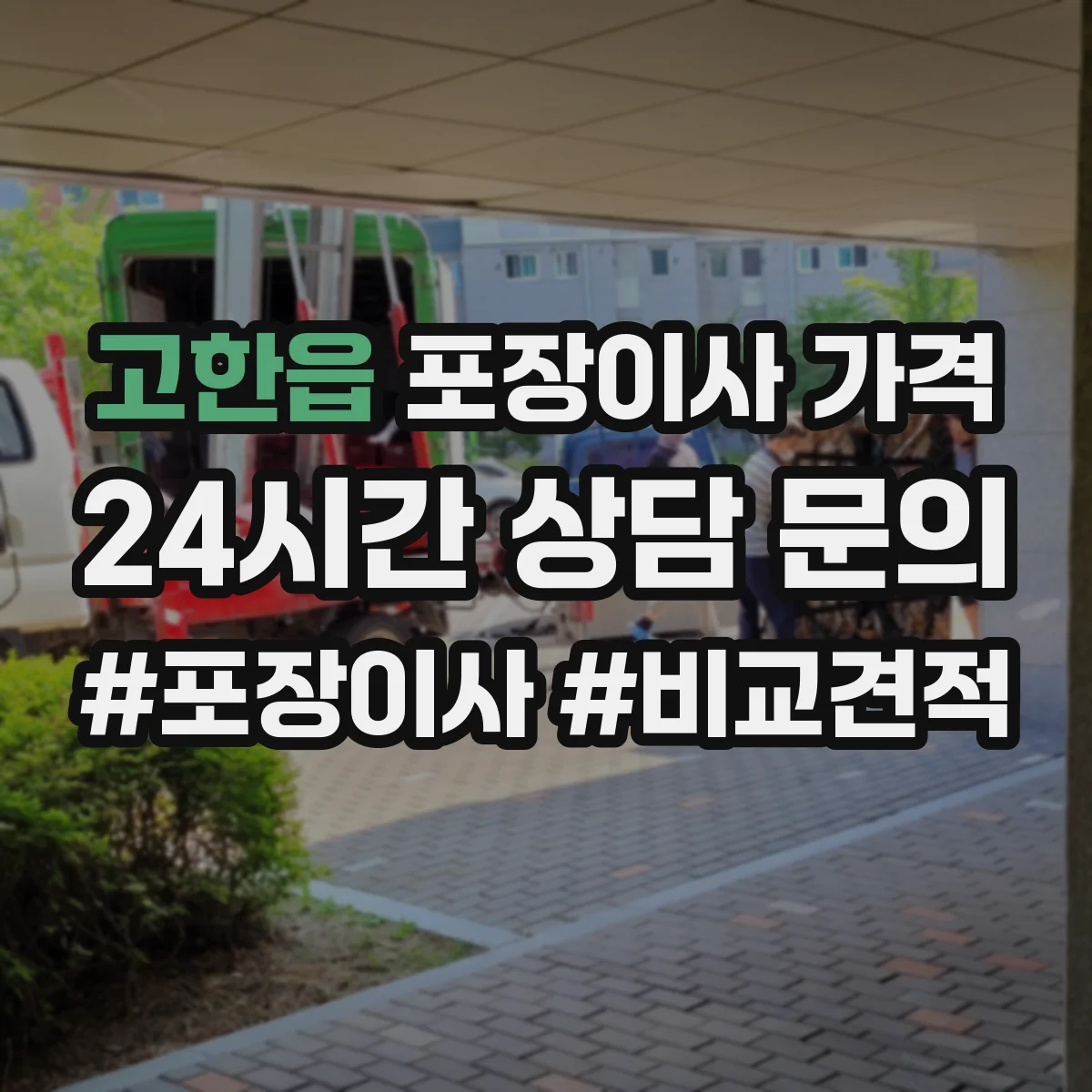 고한읍 포장이사 가격