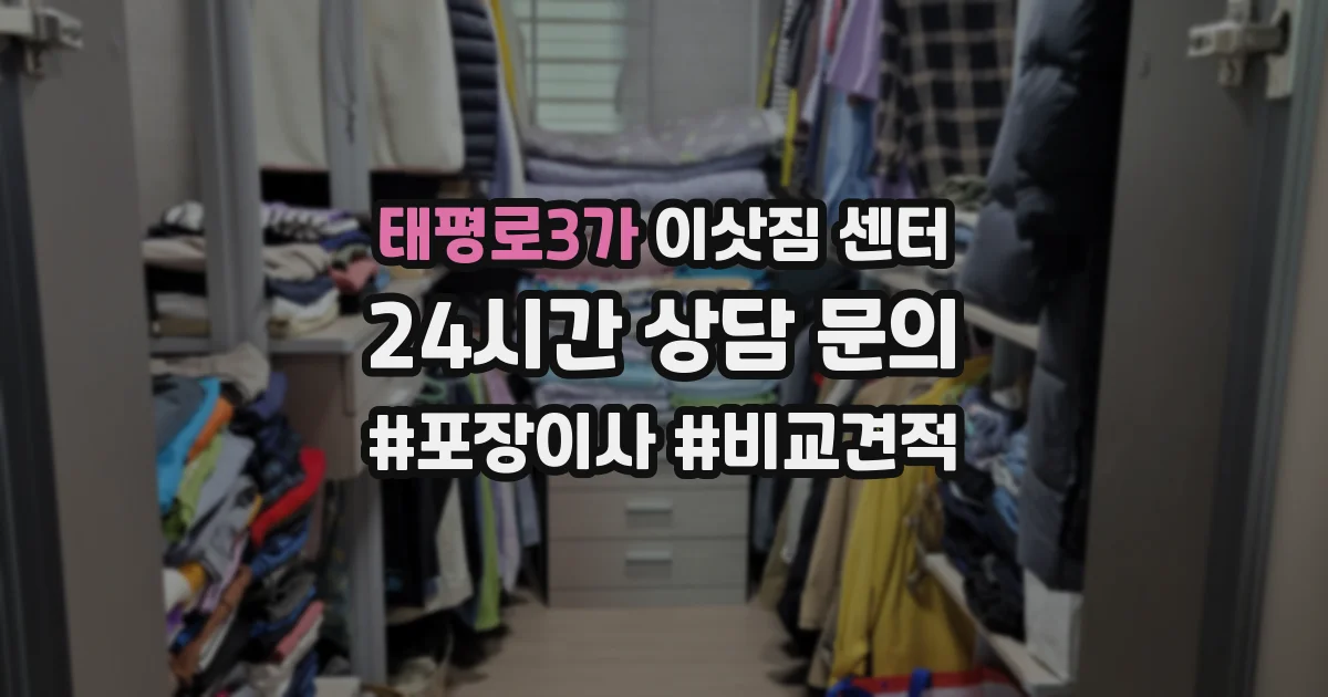 태평로3가 이삿짐 센터