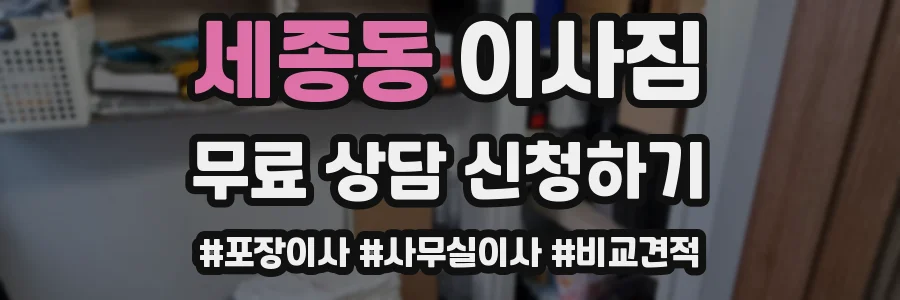세종동 이사짐