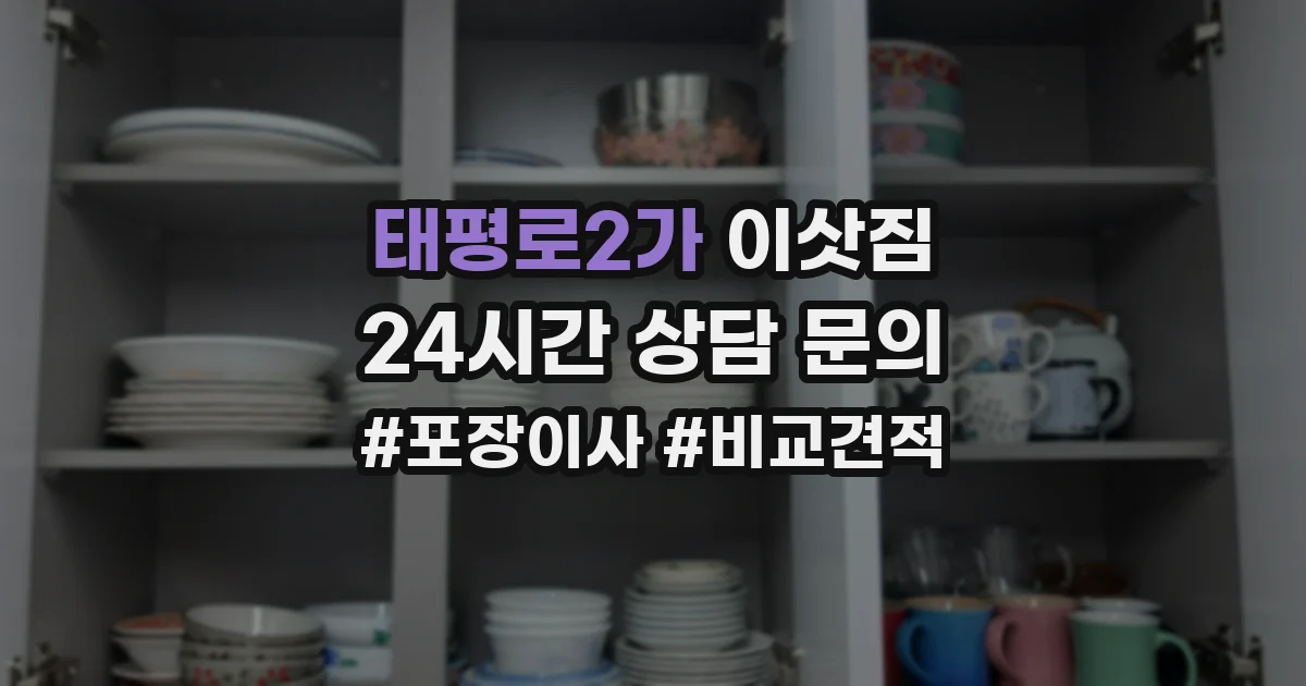 태평로2가 이삿짐