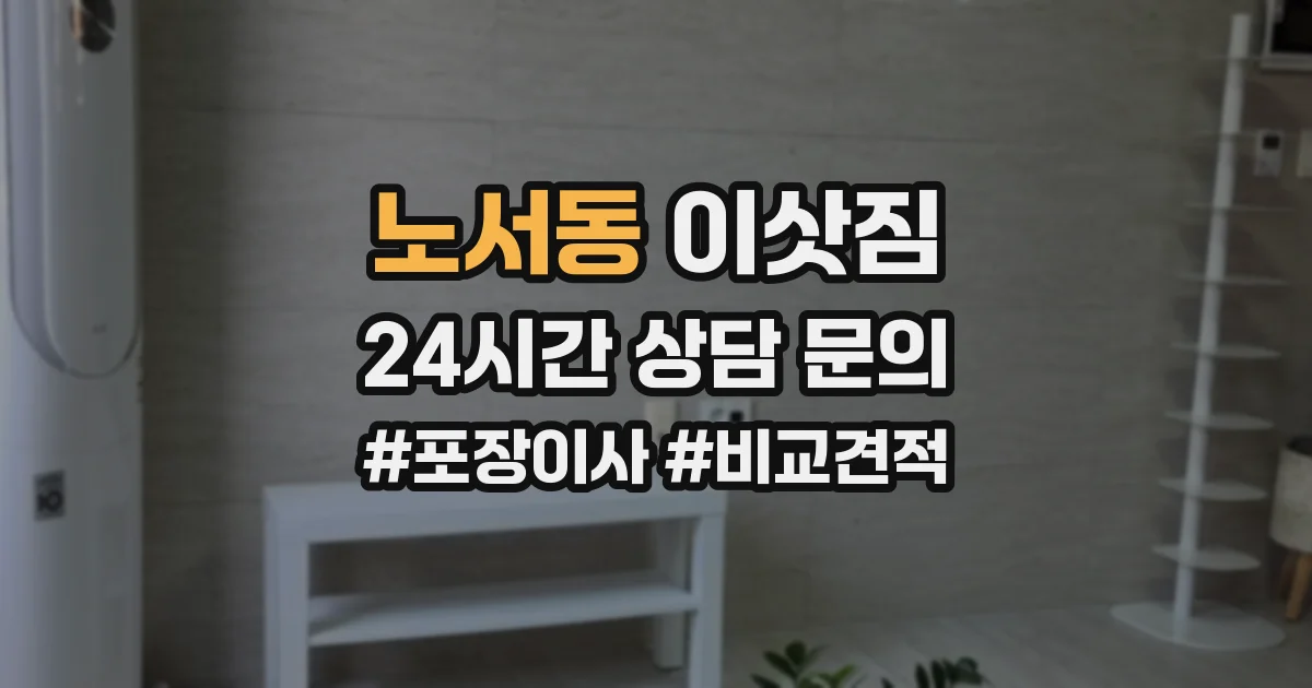 노서동 이삿짐