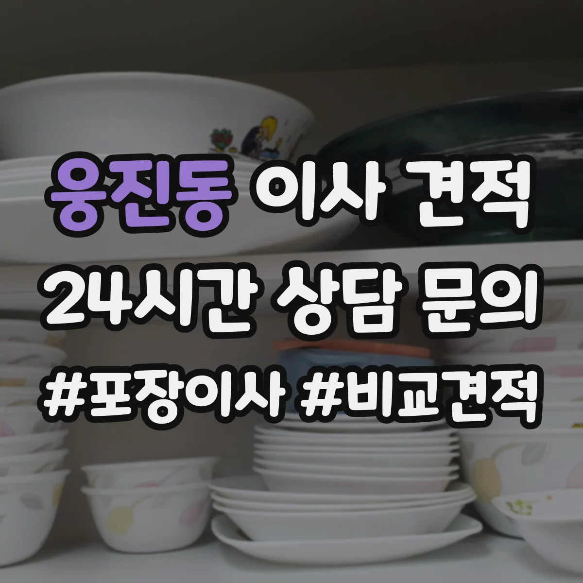 웅진동 이사 견적