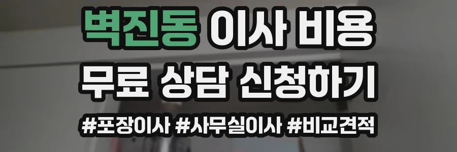 벽진동 이사 비용