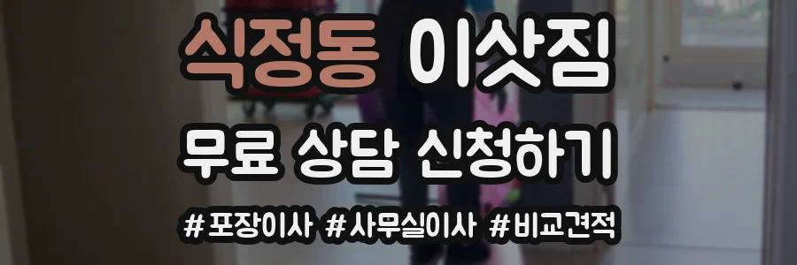 식정동 이삿짐