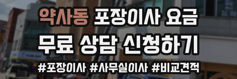 약사동 포장이사 요금