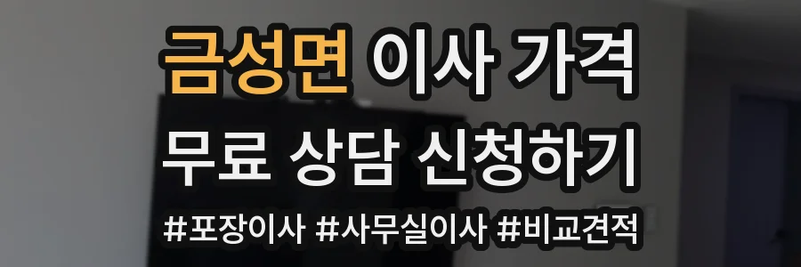 금성면 이사 가격