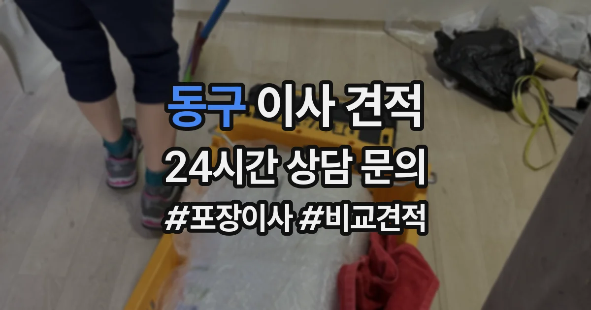 동구 이사 견적