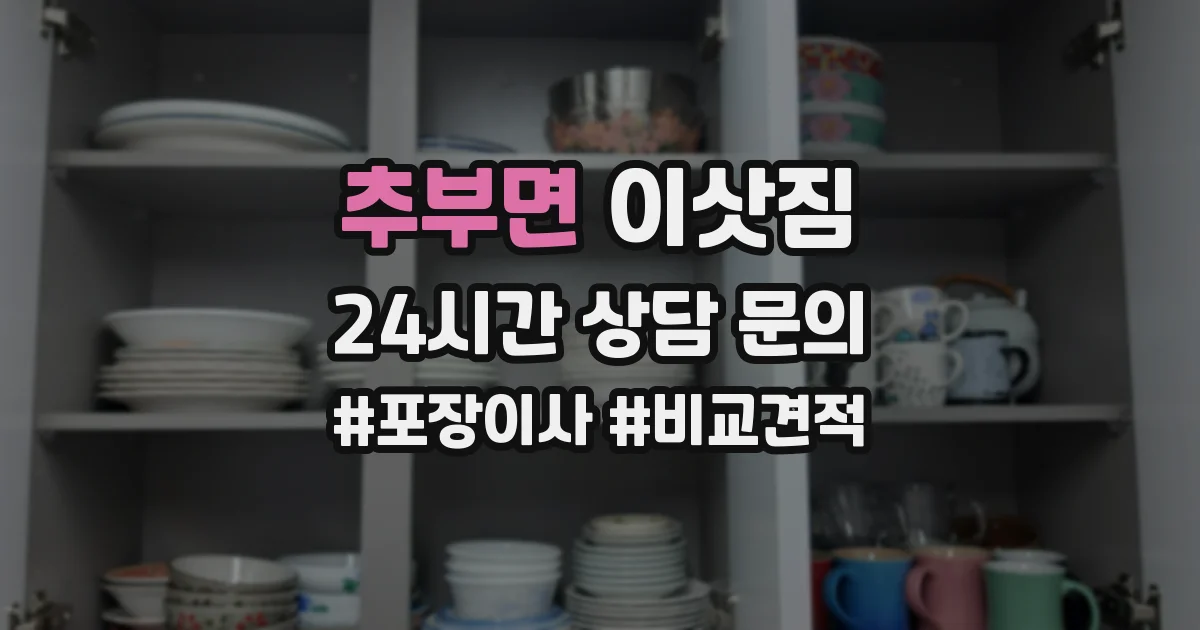 추부면 이삿짐