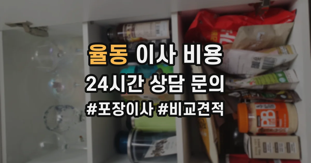 율동 이사 비용