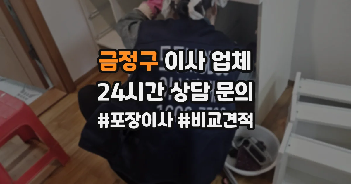 금정구 이사 업체