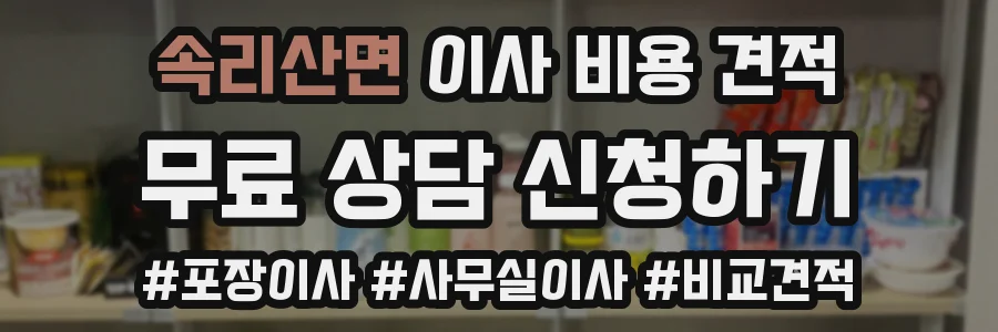 속리산면 이사 비용 견적
