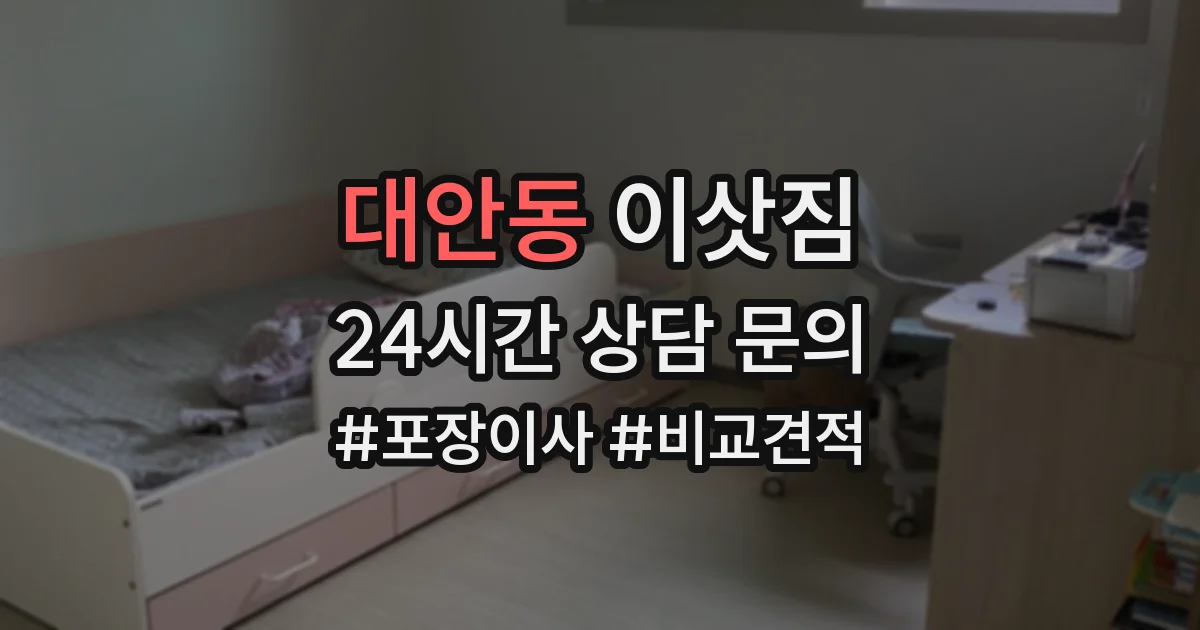 대안동 이삿짐