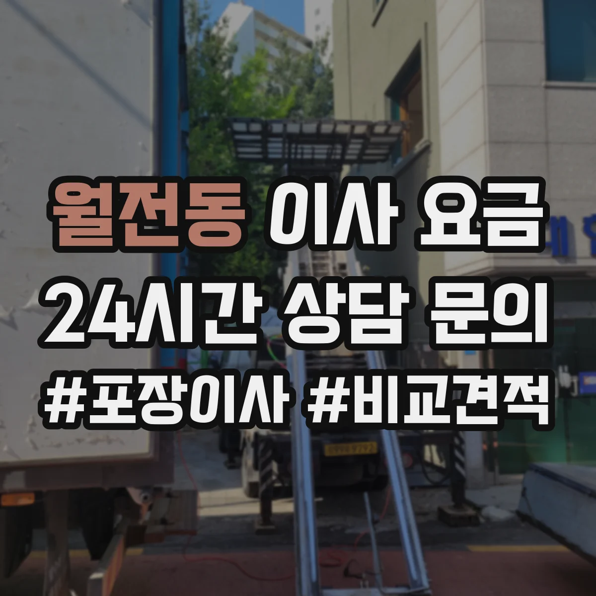 월전동 이사 요금