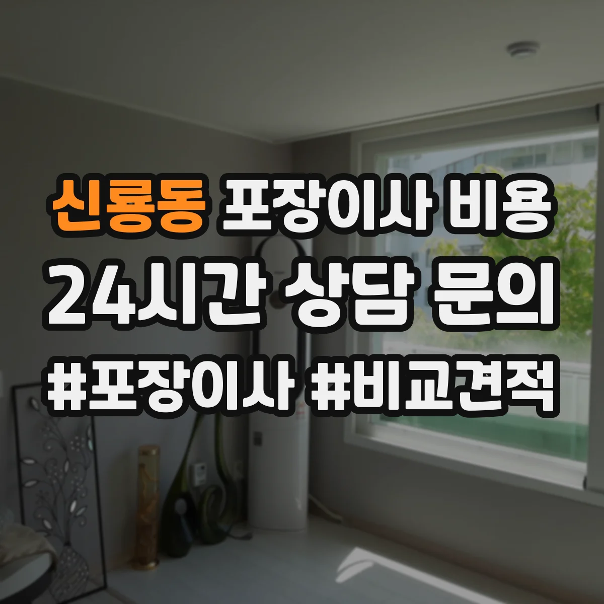 신룡동 포장이사 비용
