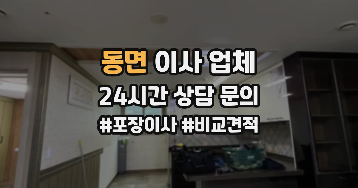 동면 이사 업체