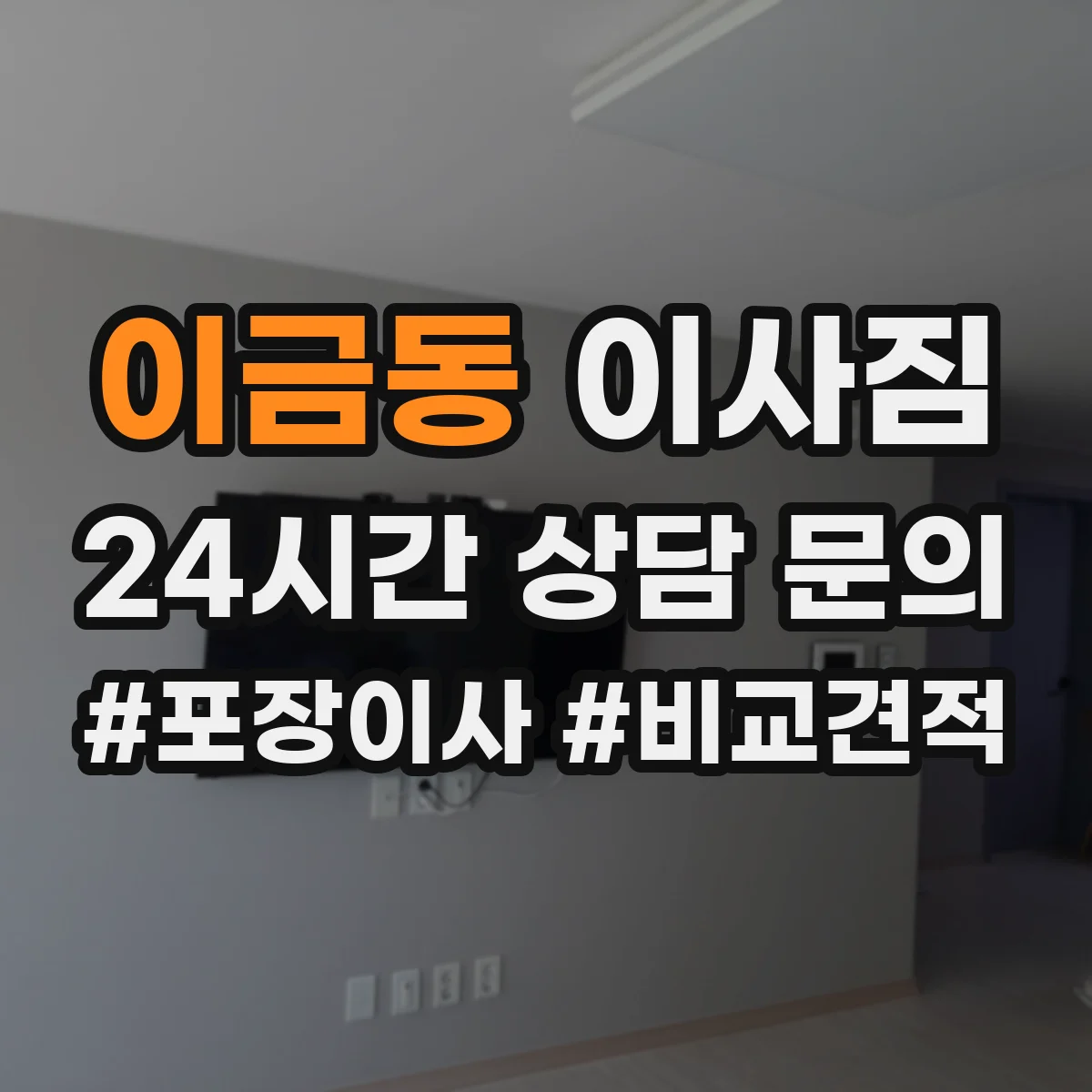 이금동 이사짐