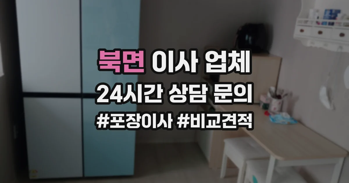 북면 이사 업체