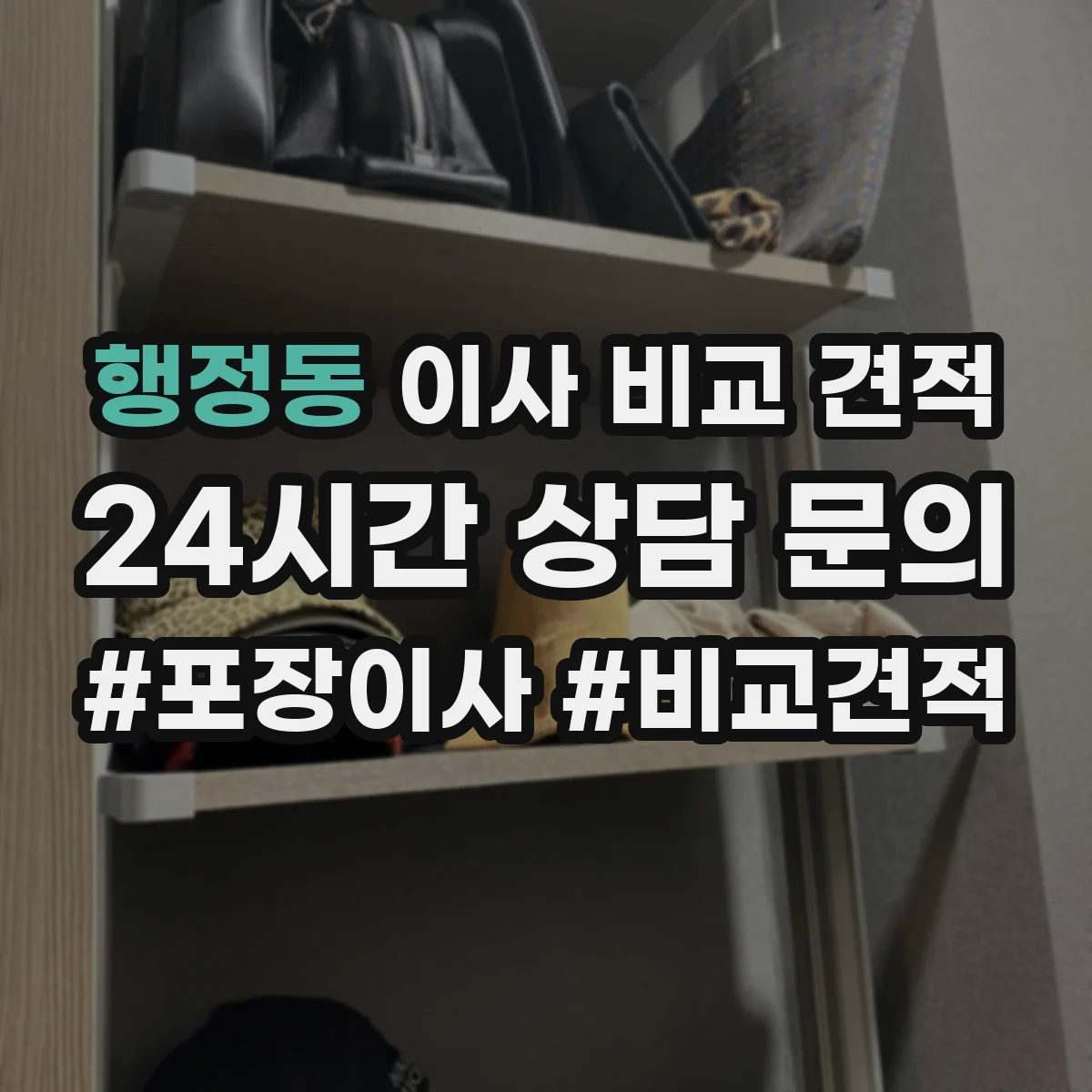 행정동 이사 비교 견적