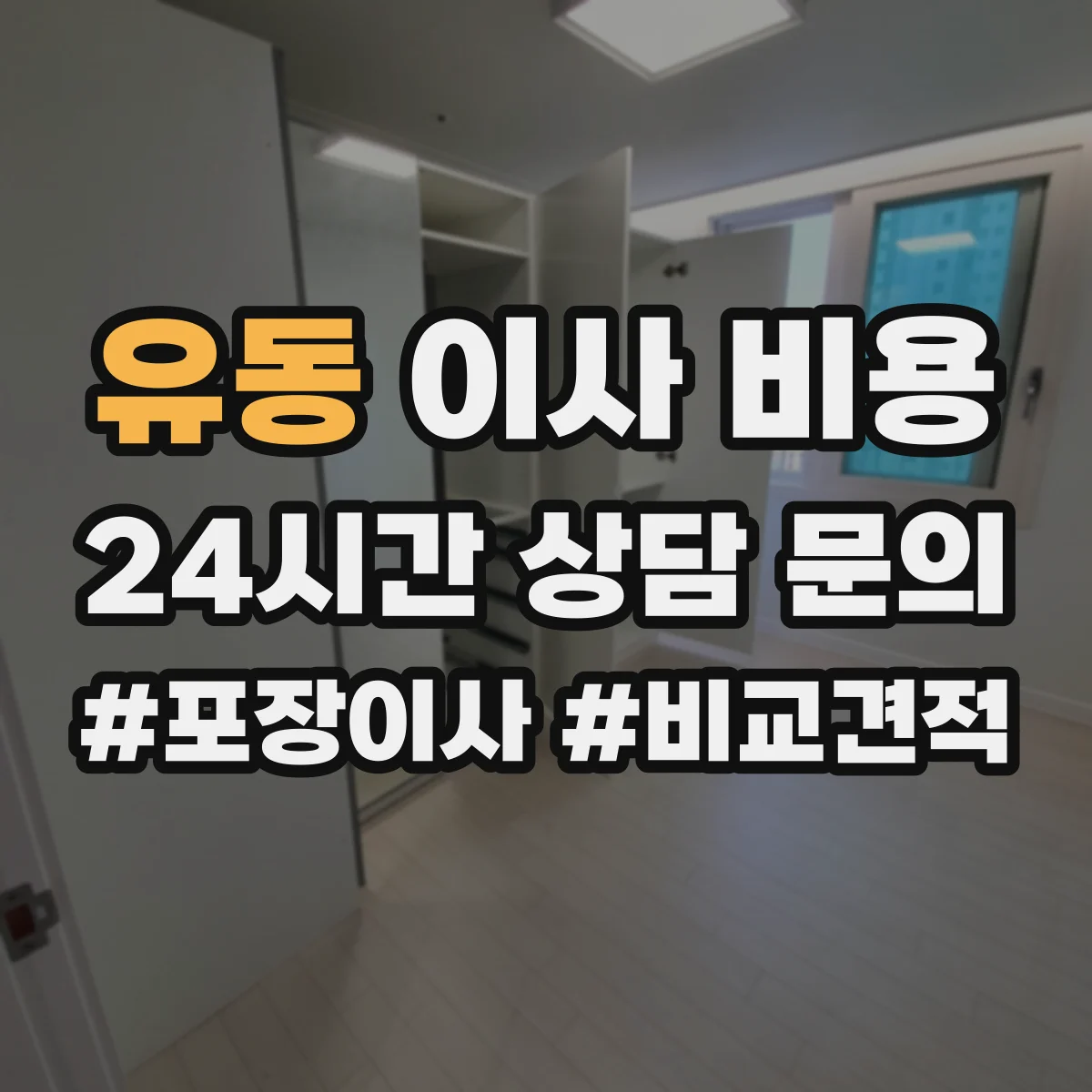 유동 이사 비용