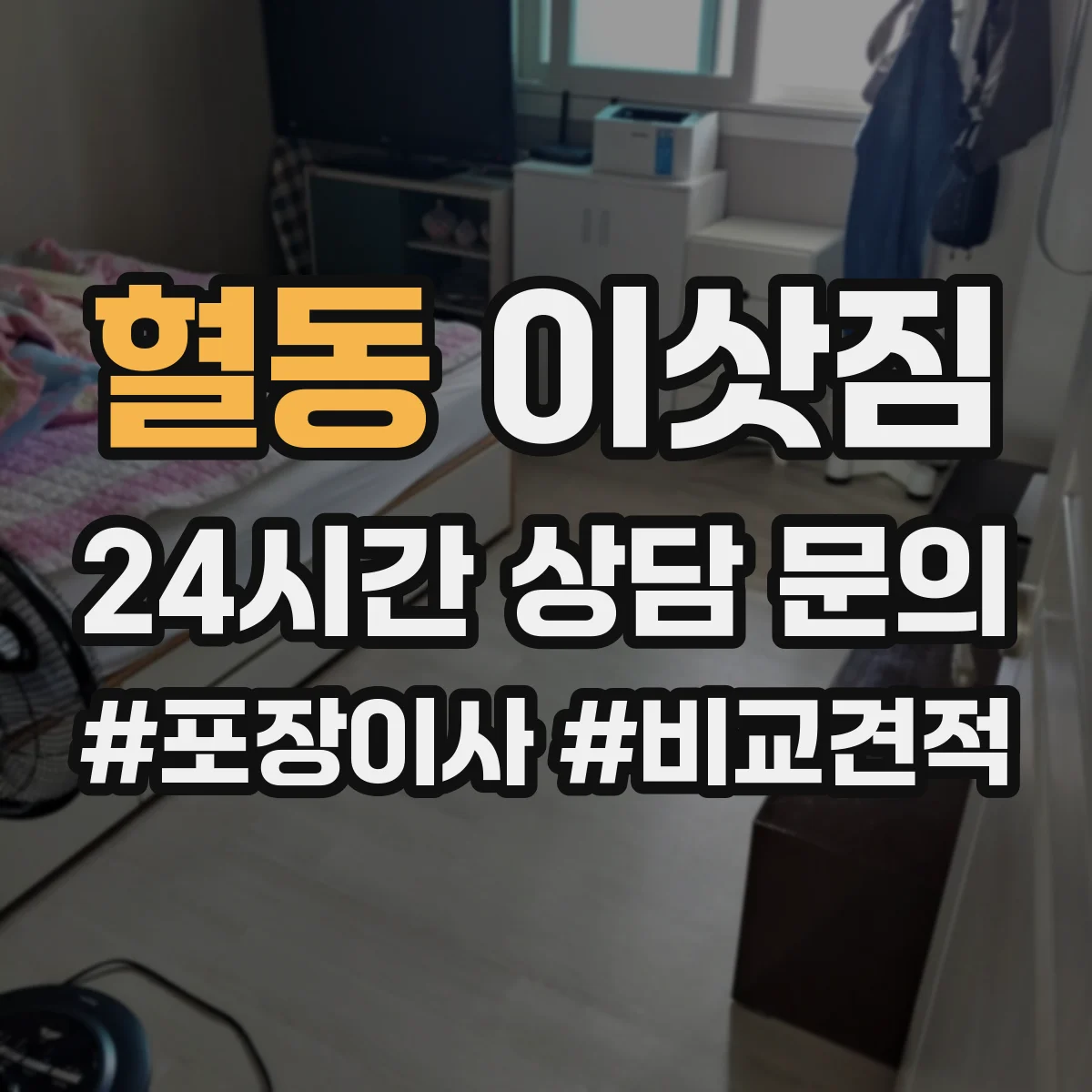 혈동 이삿짐