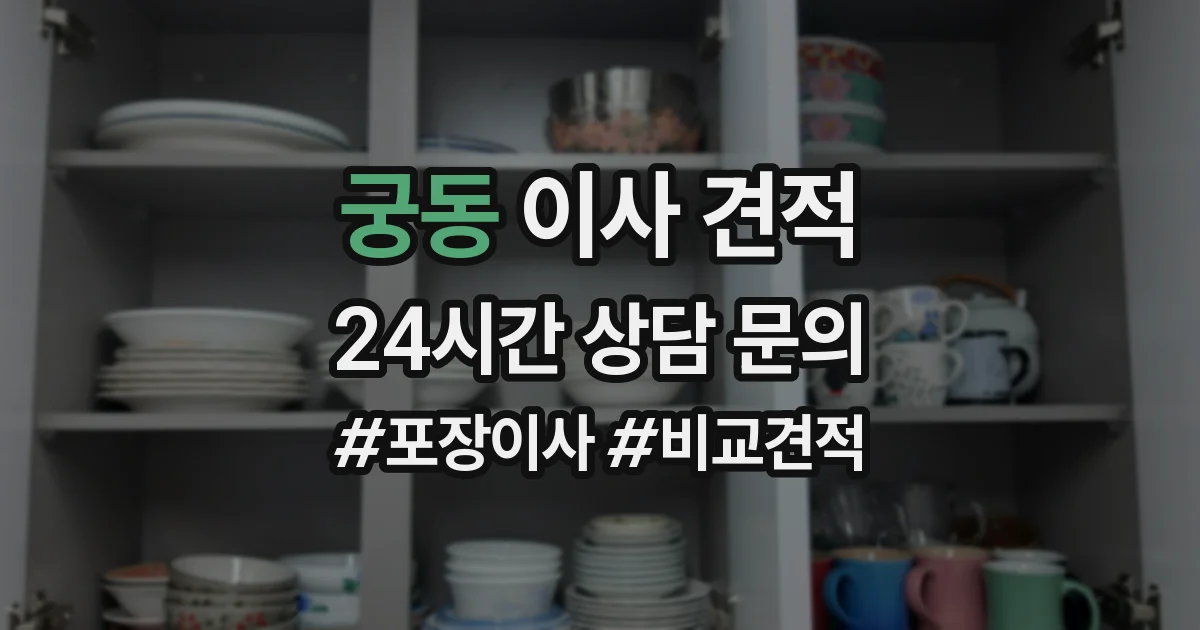 궁동 이사 견적